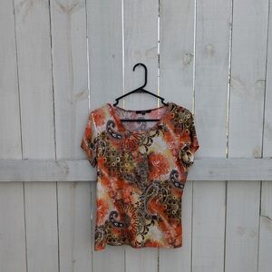 Paisley Print Women's Top - Multicolor